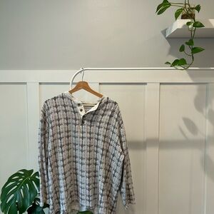 Arizona Jean Company Gray Plaid Shirt